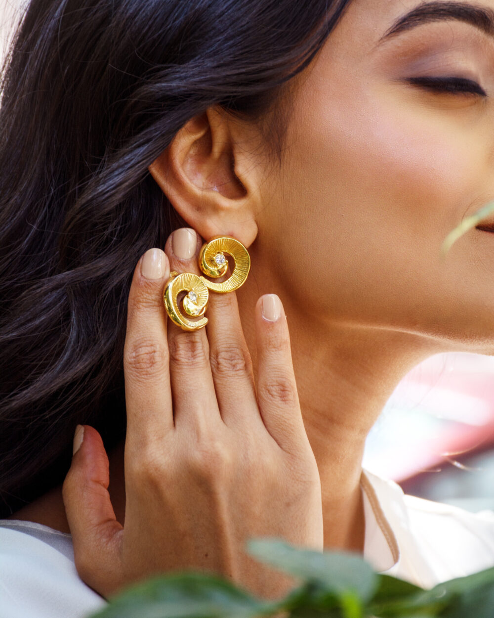 Snail Swirl Earrings - Image 2