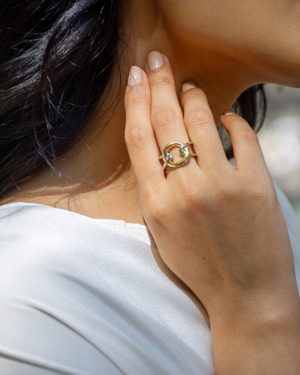 Golden Toned Harmony  Ring - Image 2