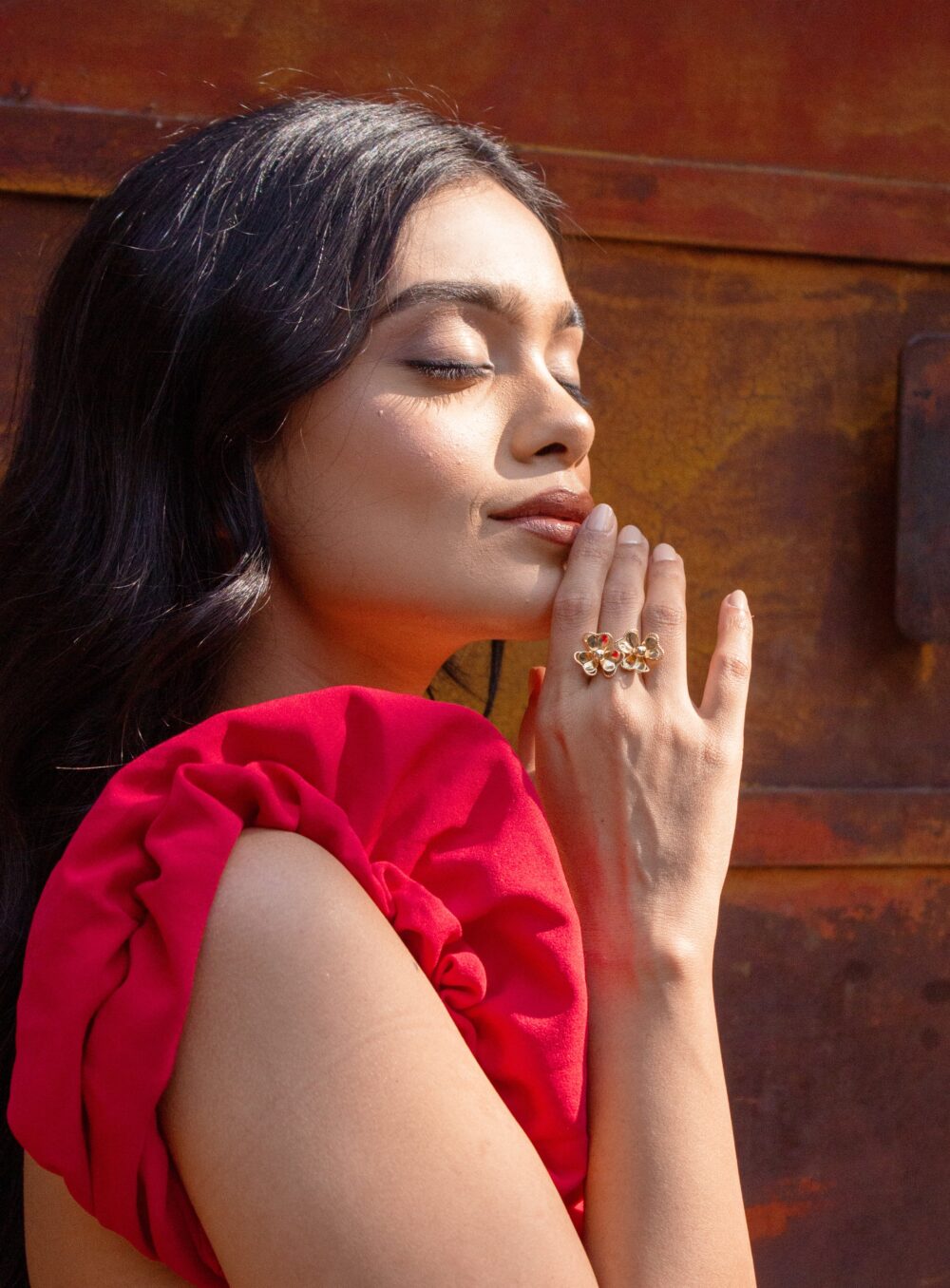 Double floral ring - Image 2