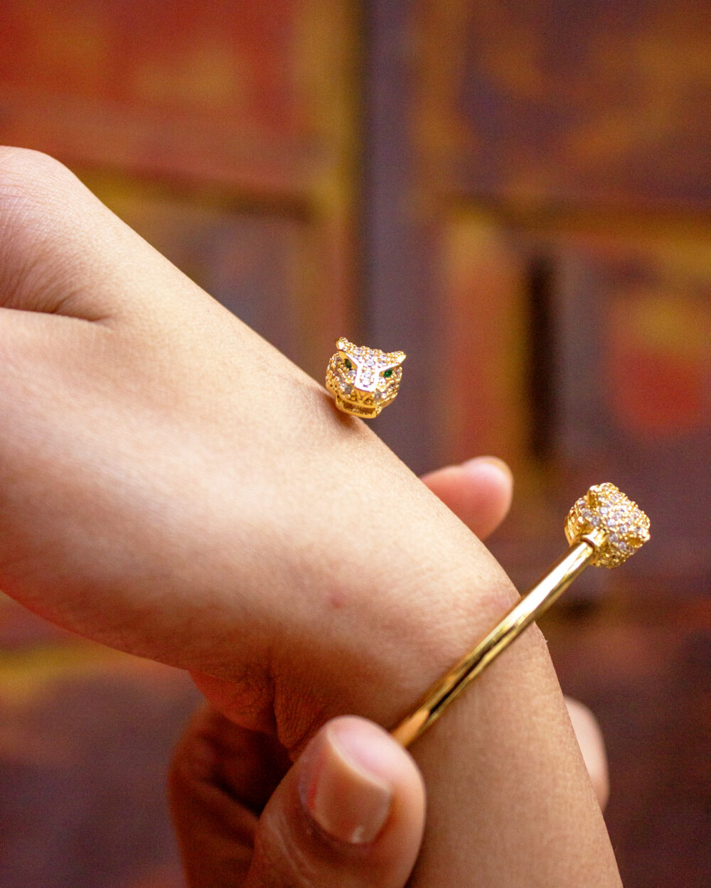 Tiger loop cuff bangle - Image 2