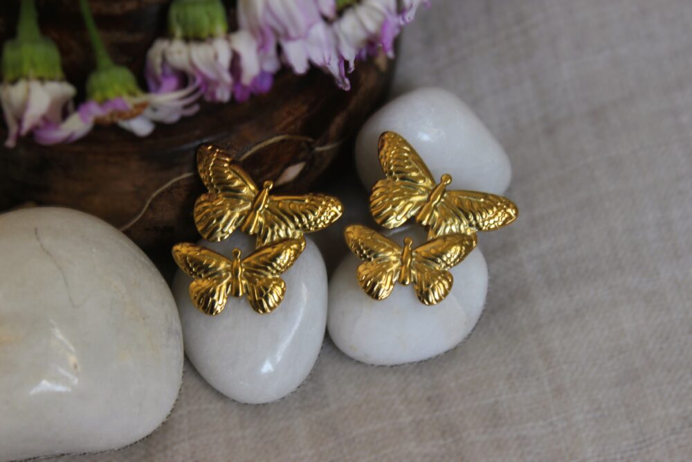 Double Butterfly Earring
