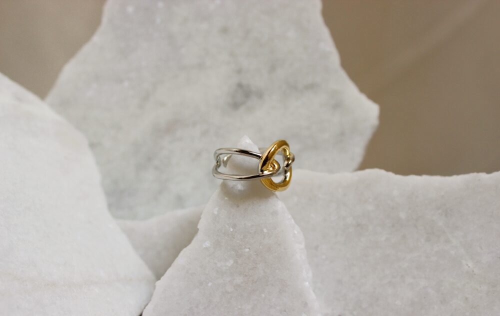 Golden Toned Harmony  Ring