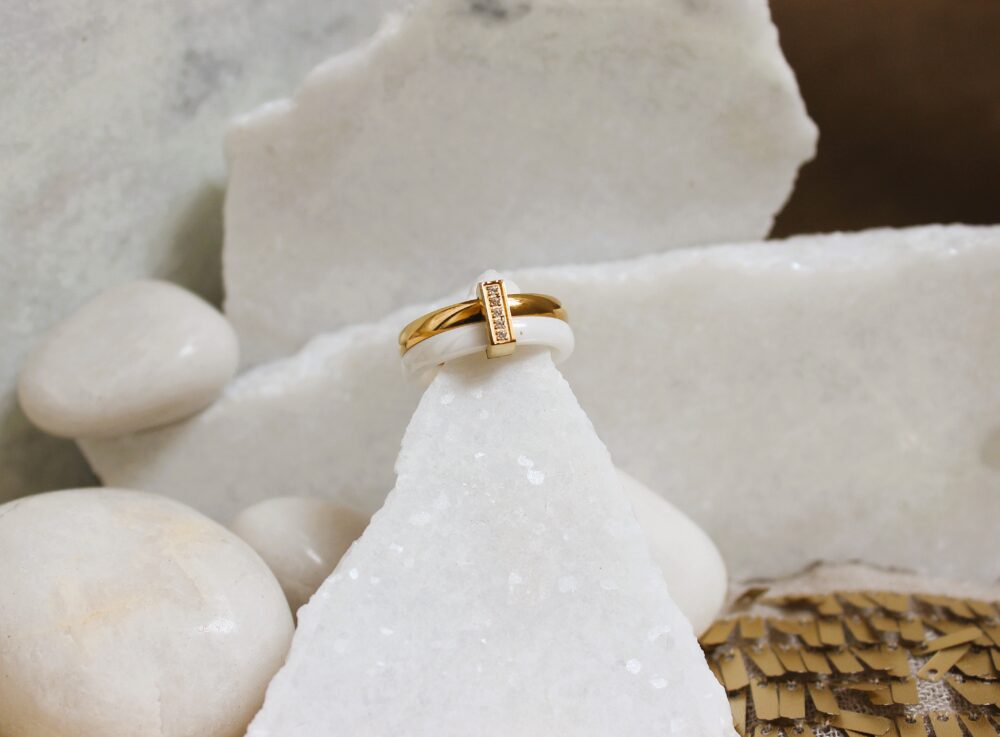 Layered Marble Ring