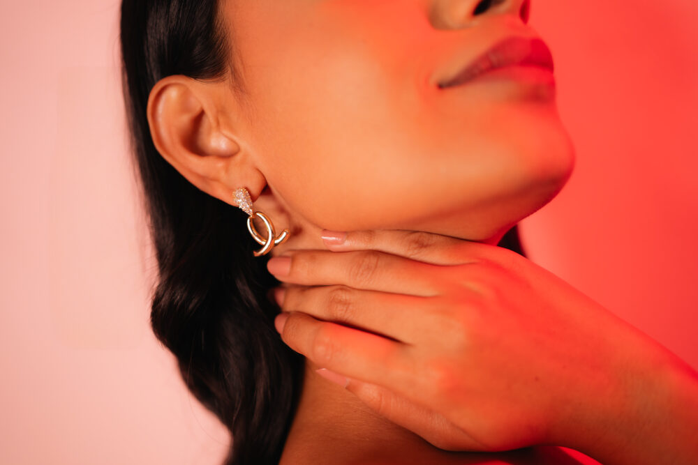 Pear Radiant Twist Earrings.