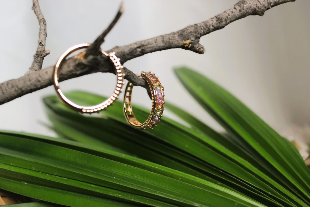 Studded Rainbow Hoops - Image 3