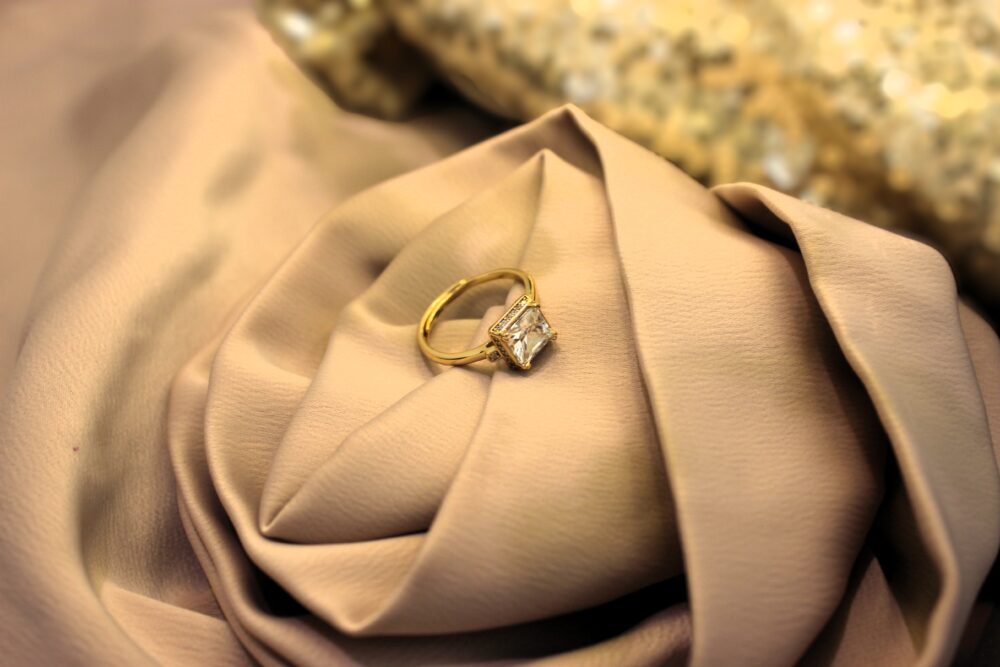 Square Solitaire Ring - Image 2